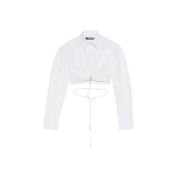 Jacquemus Cropped Long Sleeve Shirt