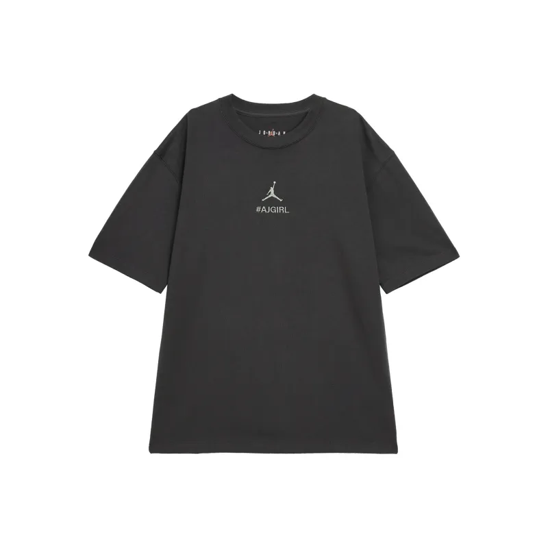 Jordan Drop Shoulder Sleeve T Shirt Women's Black-0