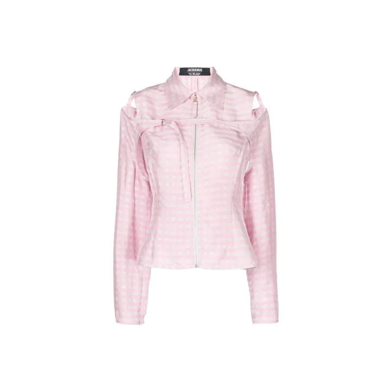 Jacquemus Check Pattern Long Sleeve Shirt-0