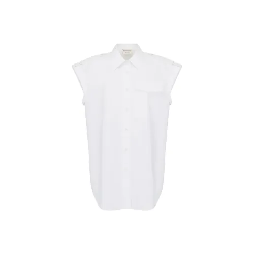 Alexander McQueen SS24 Shirt Women's Light Sensing White