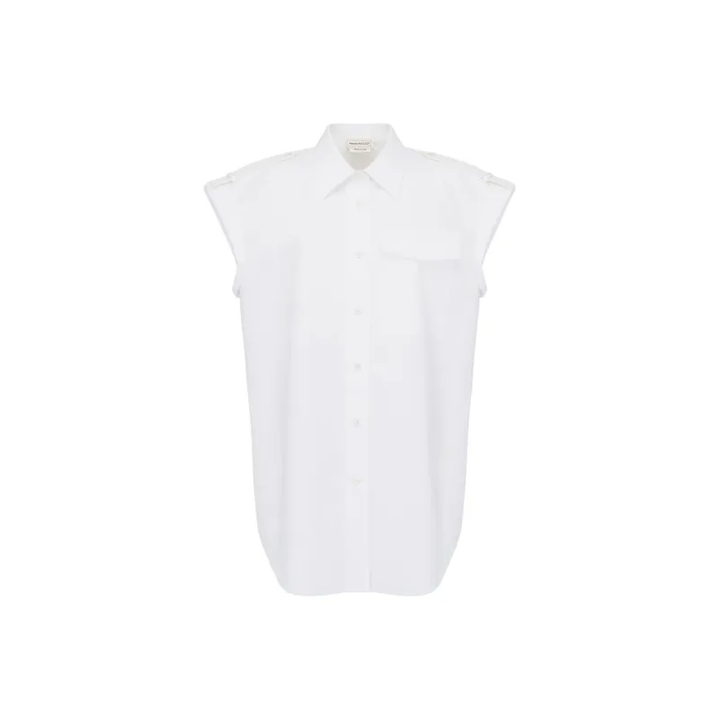 Alexander McQueen SS24 Shirt Women's Light Sensing White-0