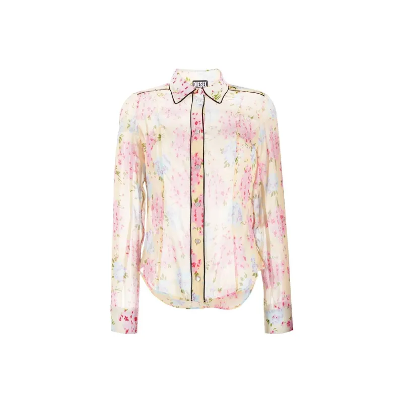 DIESEL Shirts Women's Light Yellow-0