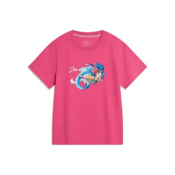 LiNing Sports Life Collection T Shirt Women's Vibrant Pink