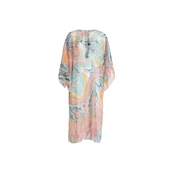 ETRO Paisley-print Semi-sheer Caftan