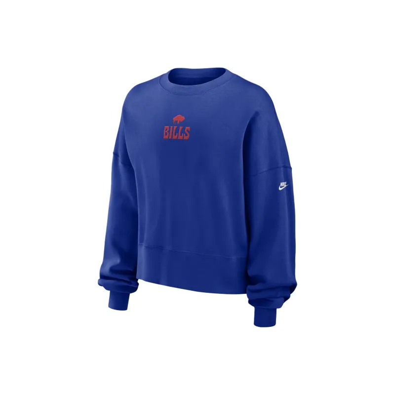 Nike Buffalo Bills Rewind Women's Nike Nfl Pullover Crew-0