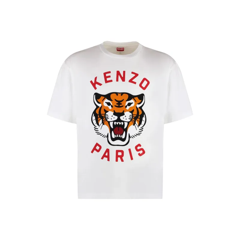 KENZO Lucky Tiger Oversize T Shirt 'Off White'-0