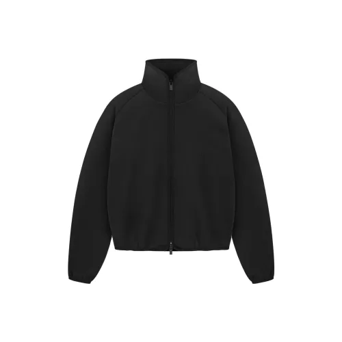 Fear Of God Athletics Women's Suede Fleece Track Jacket Black