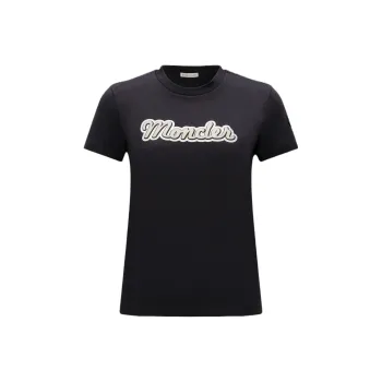 Moncler Logo flocked T shirt