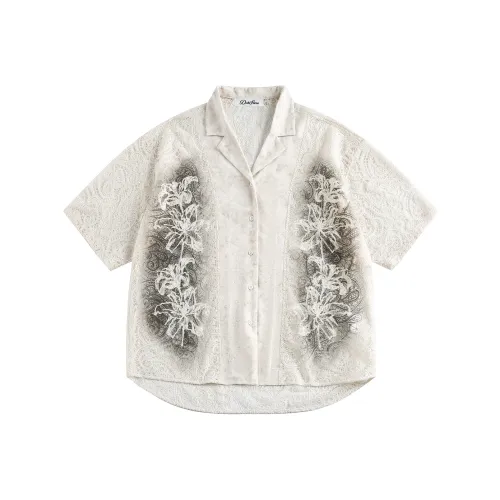 DOH STORE Shirt Unisex Smoke Dye White