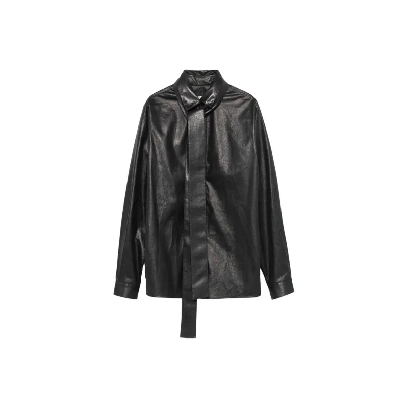 ELIE SAAB Faux leather Shirt-0