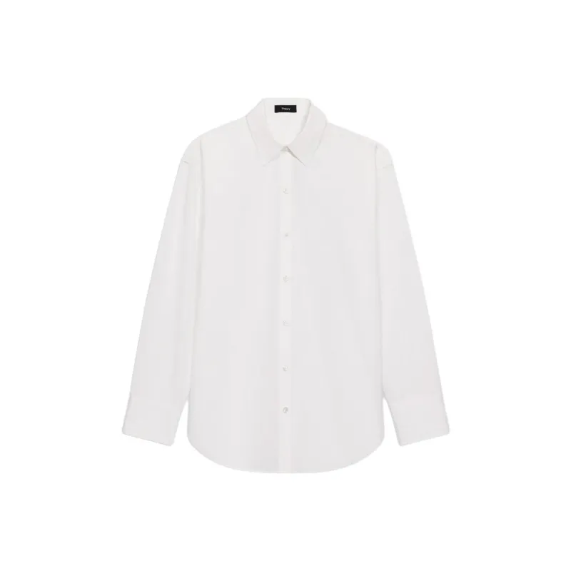 THEORY Classic Collared Long Sleeve Shirt-0