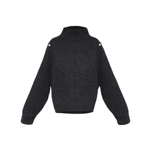 ROSESTUDIOBYGUOPEI Cashmere Sweater Women's Dark Gray