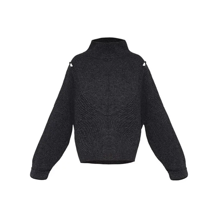 ROSESTUDIOBYGUOPEI Cashmere Sweater Women's Dark Gray-0