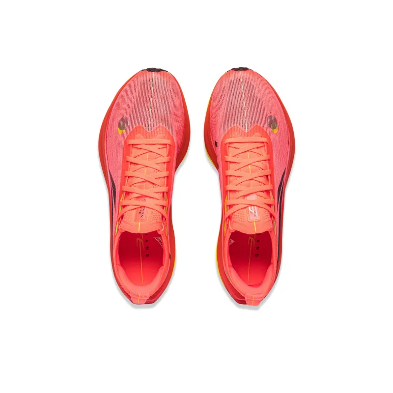 LINING Flyco 5 ELITE Running Shoes Men Low Top Fluorescent Begonia Red-4
