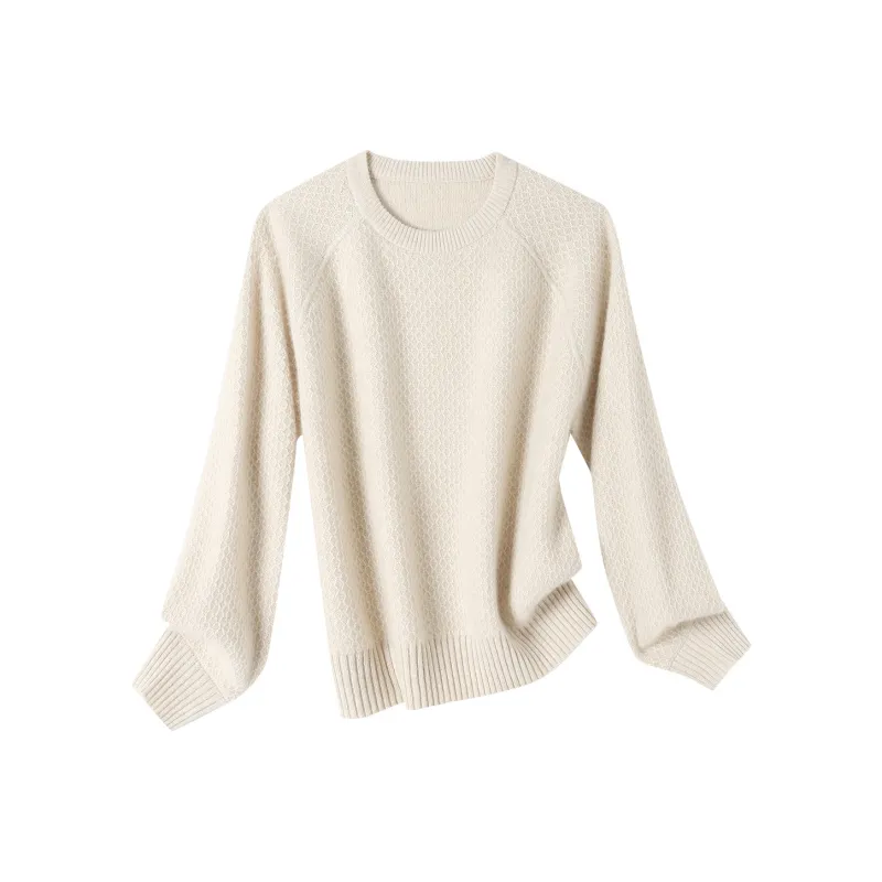 H YXIANG Cashmere Sweater Women's-0