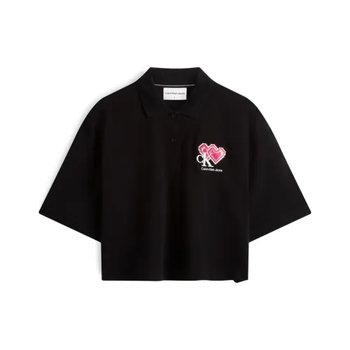 Calvin Klein Polo Shirts Women's Space Black