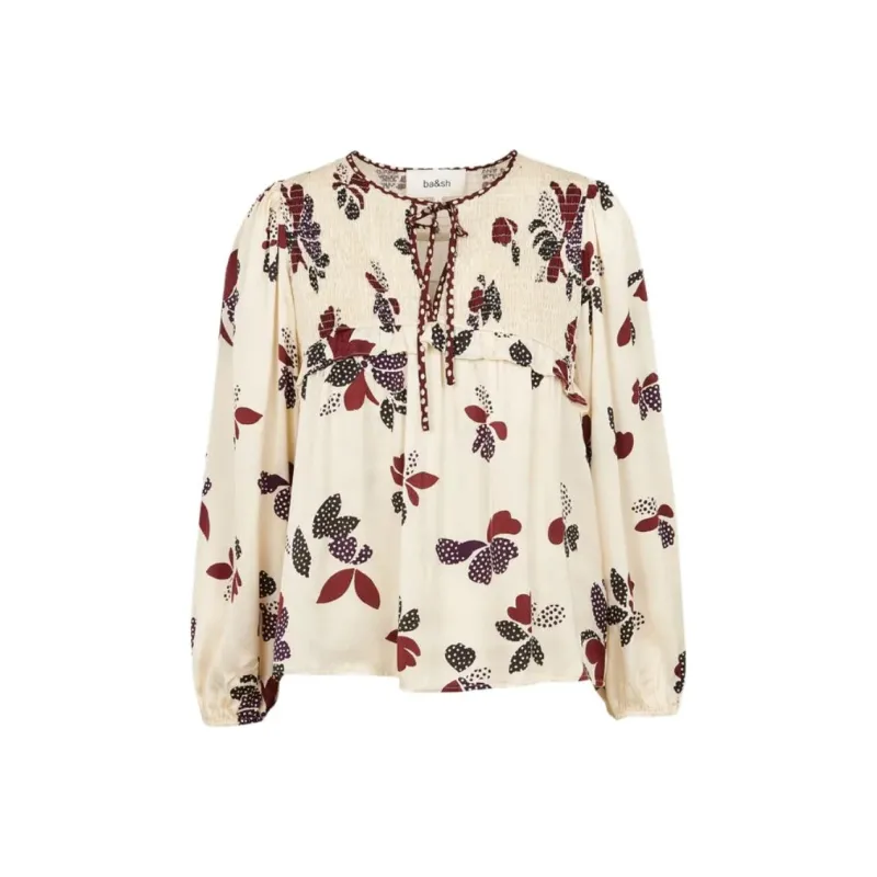 BA&SH Diki Floral-print Blouse-0