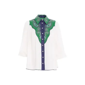Zimmermann Tiggy Beaded Blouse