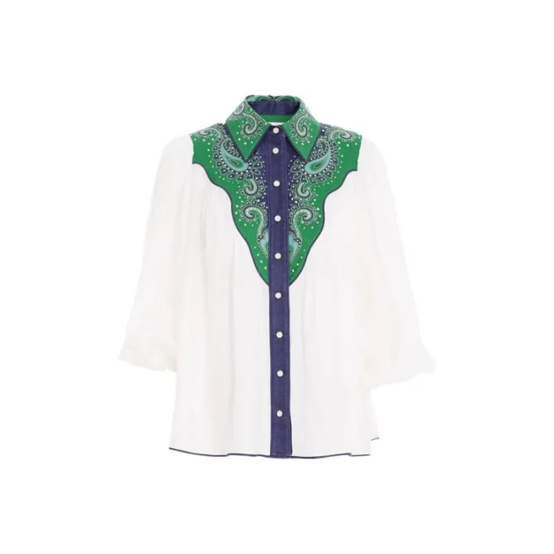 Zimmermann Tiggy Beaded Blouse-0