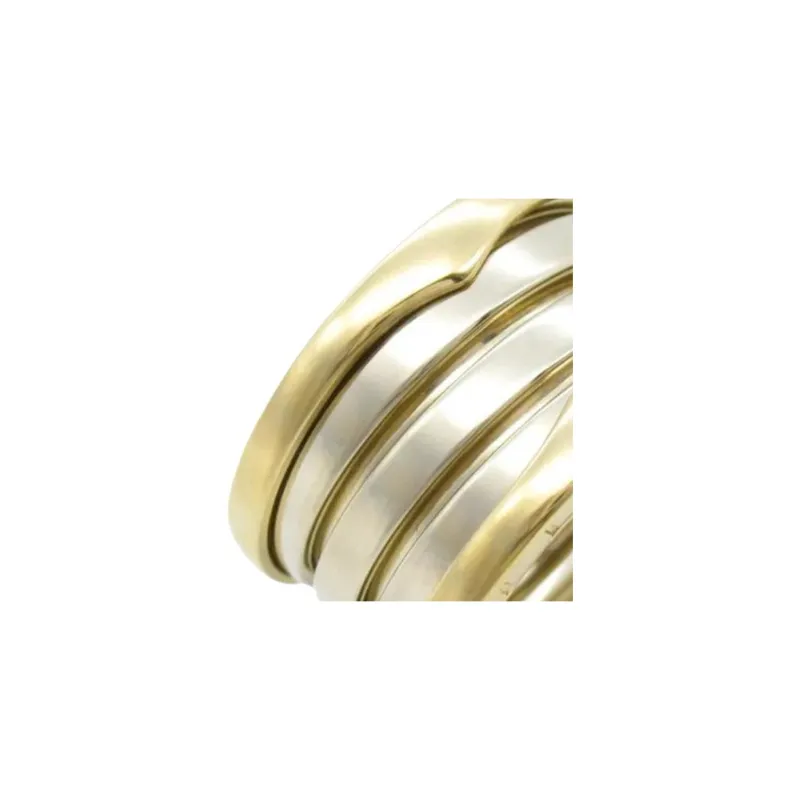 BVLGARI 2010s 18K Yellow And White Gold Limited Edition B.Zero1 Ring-1