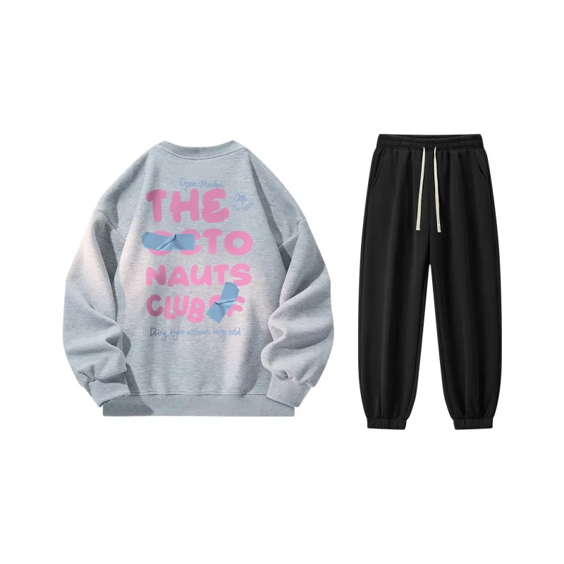 Small Columns Under The Sea Sweatshirt Set Unisex-54