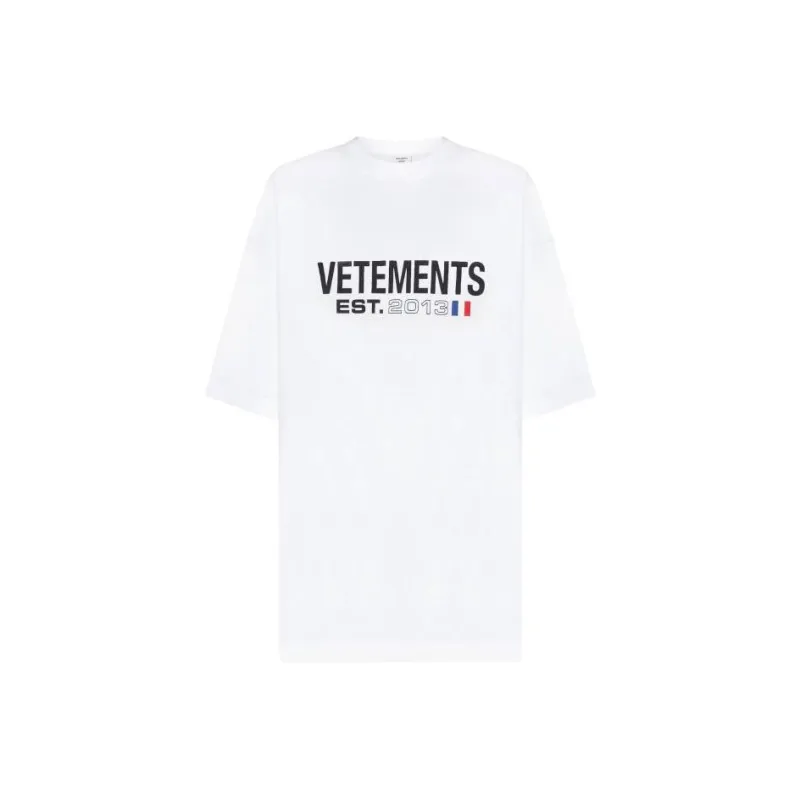 Vetements Flag Logo T Shirt 'White'-0