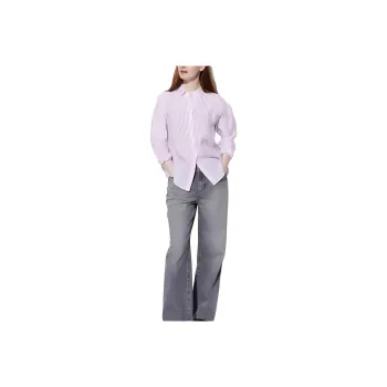 UNIQLO Shirt Women's Blue Purple