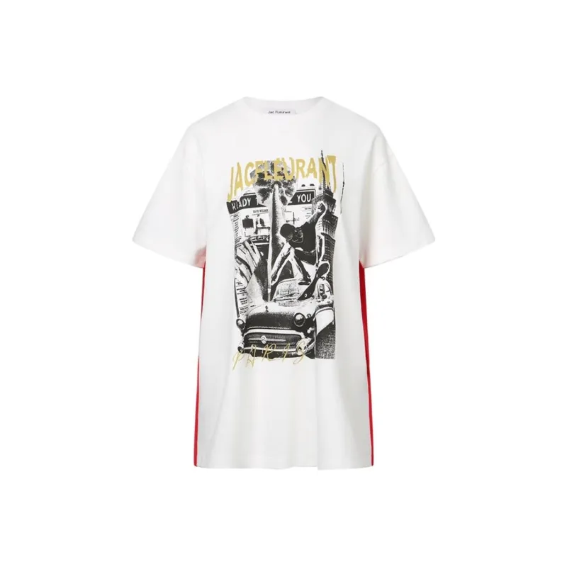 JAC FLEURANT Drop Shoulder Sleeve T Shirt Women's-2