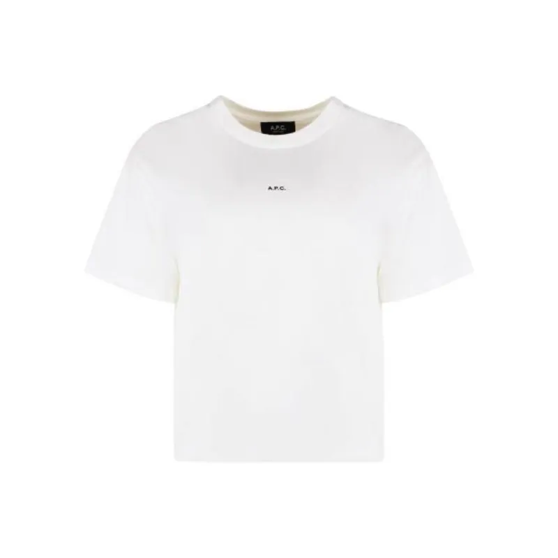 A.P.C Crewneck Short Sleeved T Shirt-0
