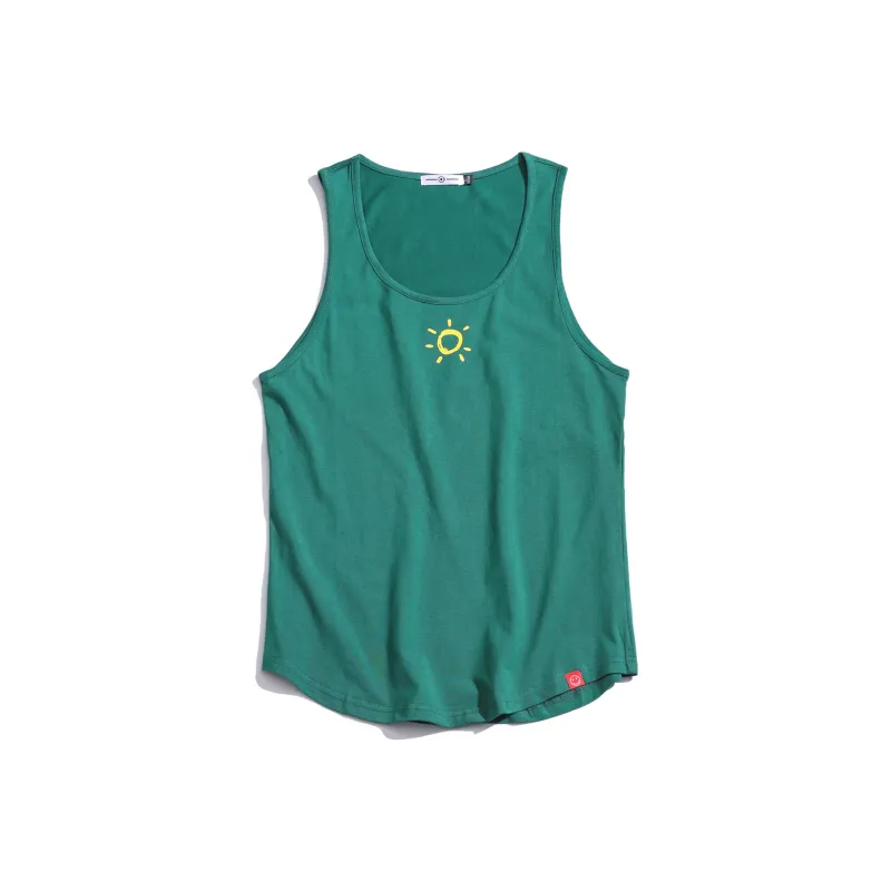 MIIRACER 100% Cotton Versatile Trendy Fitness Running Tank Top Unisex-0