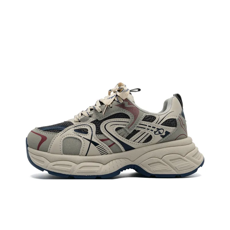 Circle Small Cushioning Support Lightweight Slip Resistant Mat Low Top Chunky Sneakers Women's-8