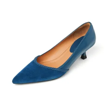 Echo&yolo High Heels Women's Black, Peacock Blue