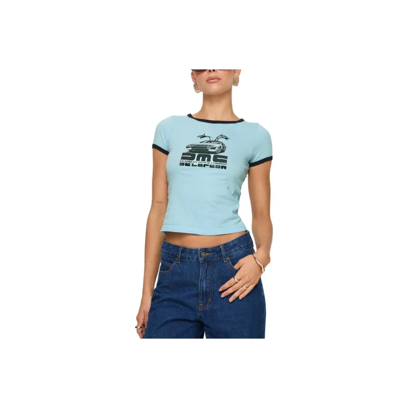 PRINCESS POLLY T-Shirt Women's BLUE/Blue-0