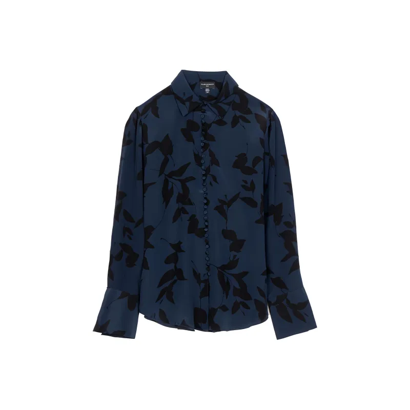 CLUB MONACO Shirt Women's Dark Blue Print-0