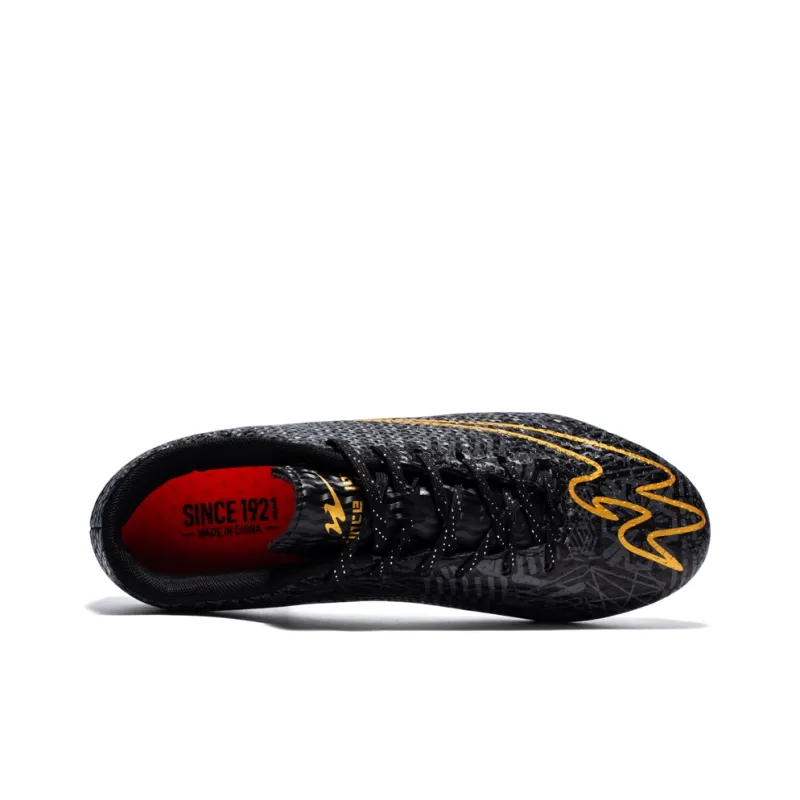 Binary TF Turf Cushioning Abrasion Resistant Lightweight Slip Resistant Soccer Shoes Unisex Black-3