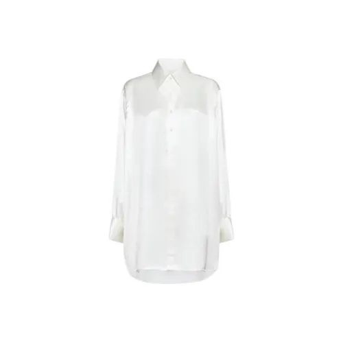 Maison Margiela Long Sleeved Buttoned Satin Shirt