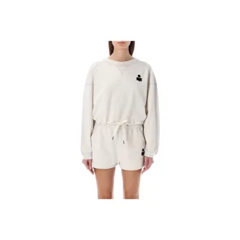 ISABEL MARANT ETOILE Margo Drawstring Cropped Sweatshirt