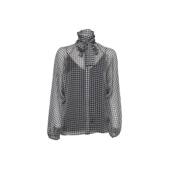 MaxMara Studio Pussy Bow Long Sleeved Blouse