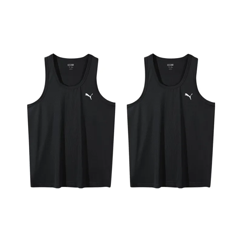 PUMA Tank Top Men's 2 Pack, Black And White Combination-2