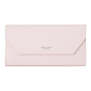 PIERRE CARDIN Cow Leather Clutch Wallet Regular Women's Pink