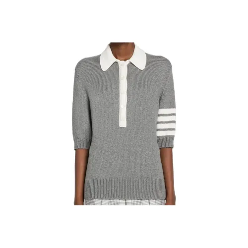 THOM BROWNE· Polo Shirt Women's Gray