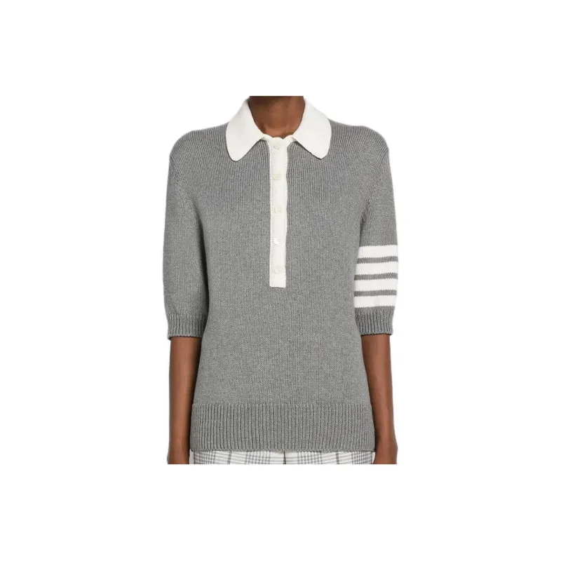 THOM BROWNE· Polo Shirt Women's Gray-0