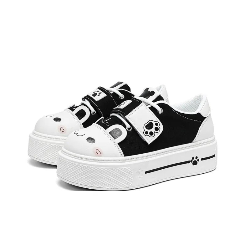 BANWEIDIYA Abrasion Resistant Lightweight Height Increasing Low Top Skateboard Shoes Women's-1