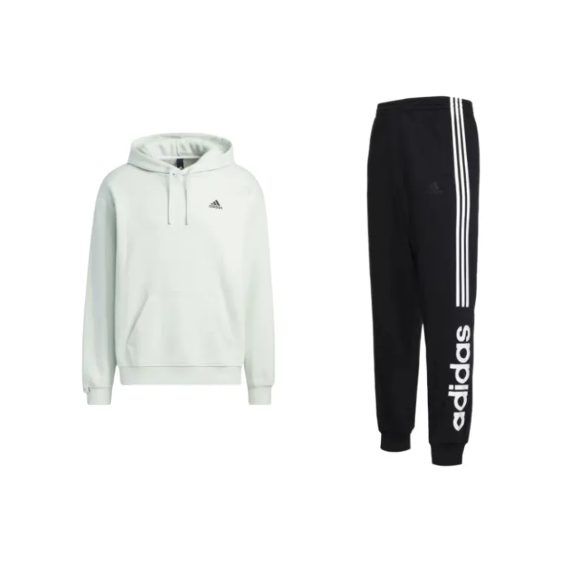 Adidas LABEL Hoodie Sweatshirt Set Men's-0