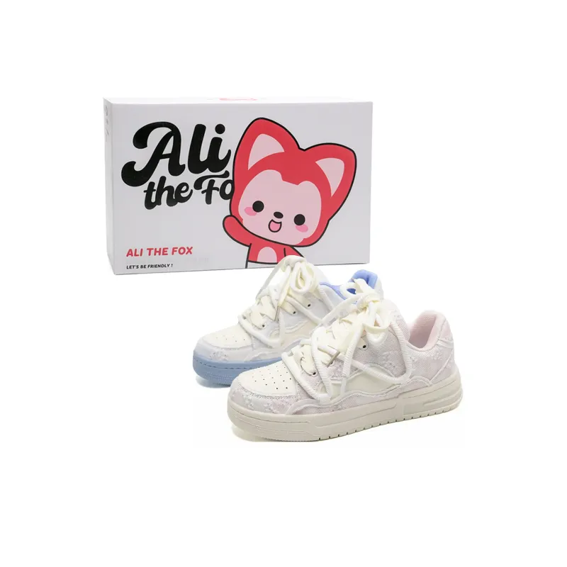 ALI THE FOX Slip Resistant, Abrasion Resistant, Balance, Lightweight Low Top Skateboard Shoes Unisex-31
