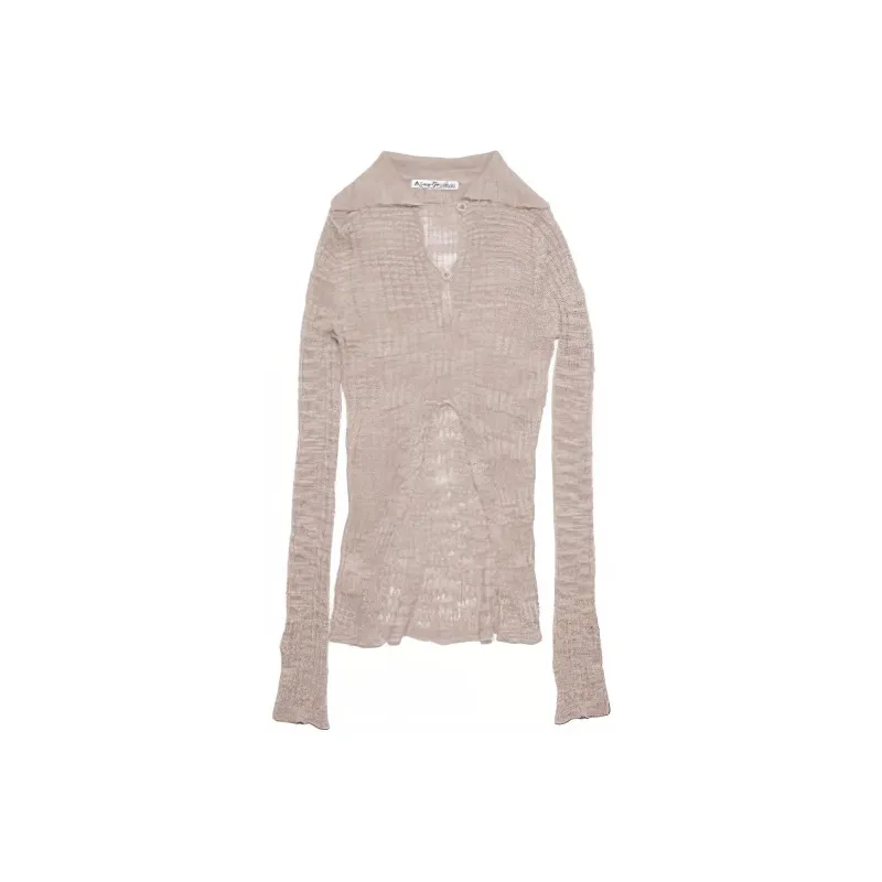 Acne Studios Cut-ou Knitted Top-0
