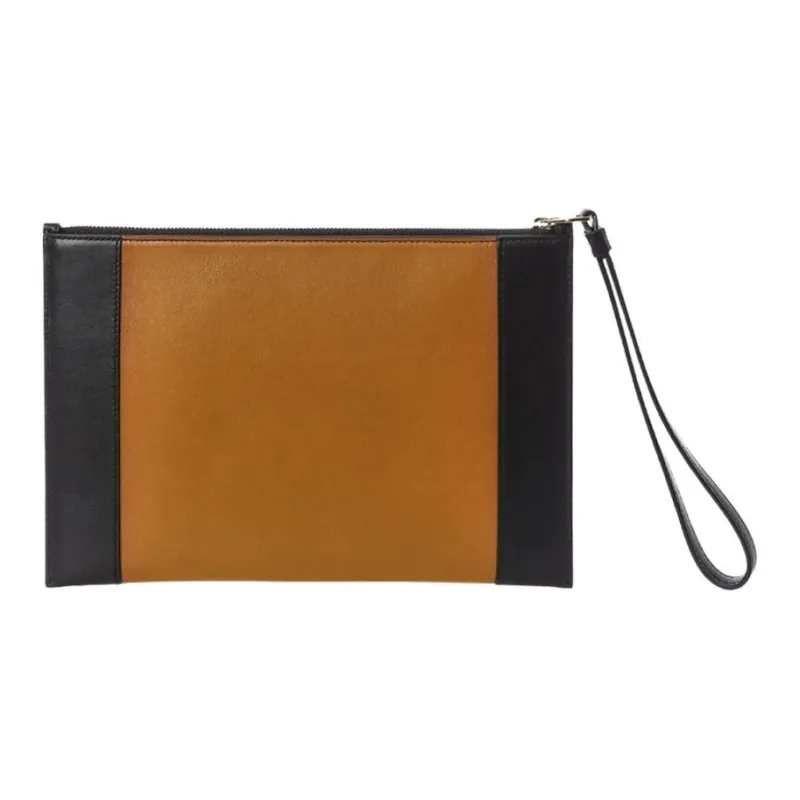 Alexander McQueen Calfskin Clutch Women's Black & Tan-1
