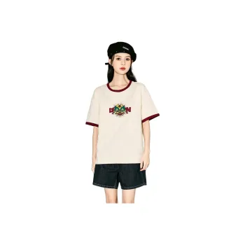 Tonlion T Shirt Women's Milk White