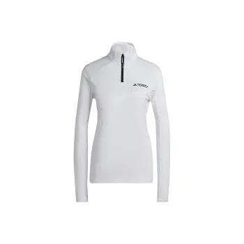 Adidas Terrex Multi 1/2 Zip Fleece Sweatshirt Jackets Coats Women's White