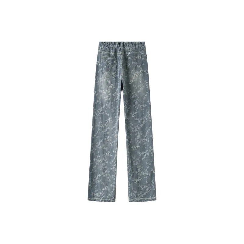 SAME FLOW Jeans Unisex Thorn Blossom Blue-1